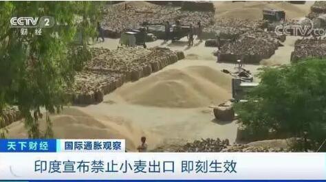 印度禁止小麥出口 業內：對中國沖擊可忽略不計
