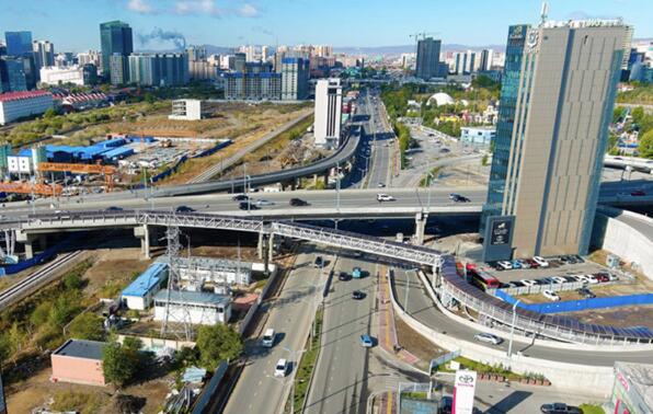 中企承建蒙古國最大互通立交橋建設完工