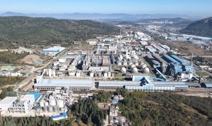 云天化10萬噸/年電池用磷酸二氫銨項目產品正式下線