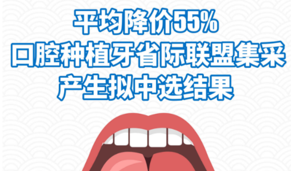 種植牙集采平均降價55% 進口品牌全面下調