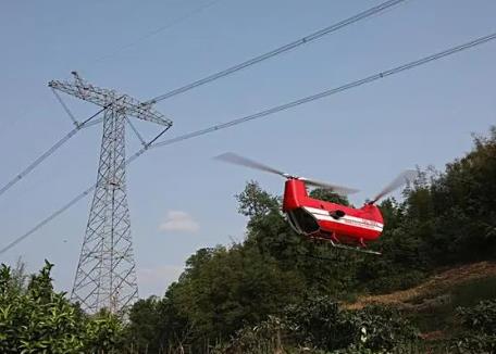 大載重無人機首次用于電網基建運輸