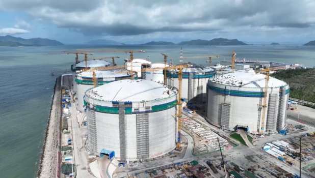 27萬立方米！5座全球單罐容量最大液化天然氣儲罐“落戶”大灣區