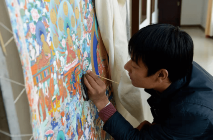 青海首批熱貢唐卡企業獲準使用地理標志專用標志