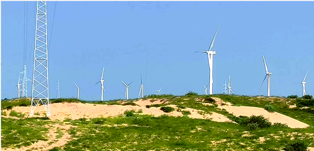 火風光儲制研一體化示范項目奈曼旗300兆瓦風電工程并網發電