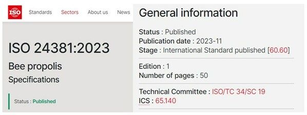 中國牽頭多國制定的《蜂膠國際標準》正式發布，促進蜂膠產品全球貿易