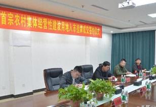 遼寧省首宗農村集體經營性建設用地摘牌成交