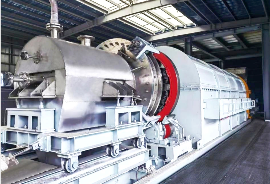 國內首臺工業級硅基負極材料CVD回轉窯正式上線