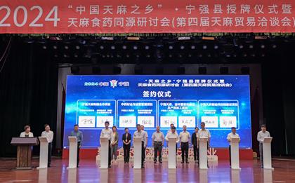 陜西省寧強縣榮獲“中國天麻之鄉”稱號