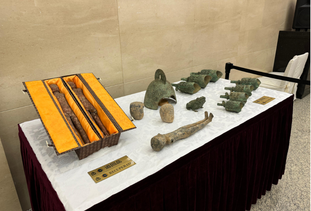 阿根廷向我國返還14件文物藝術品 含7件春秋晚期青銅甬鐘