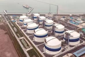 我國規模最大的液化天然氣儲備基地在鹽城全面建成