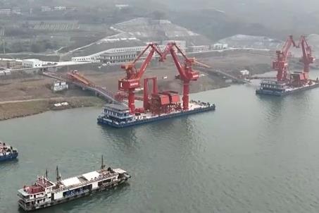 新田港二期工程建成驗收 川渝出海再添新通道