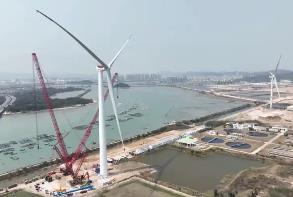 廣東省風電臨海試驗基地單機測試容量世界第一