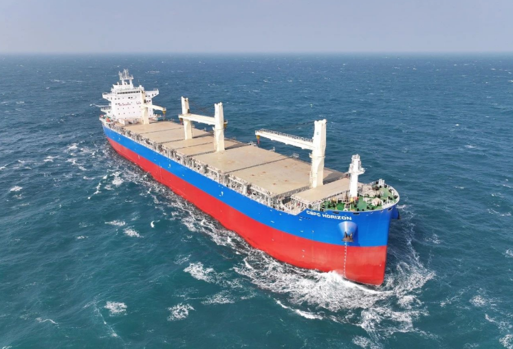 中國船舶設計的全球最大多用途紙漿船交付