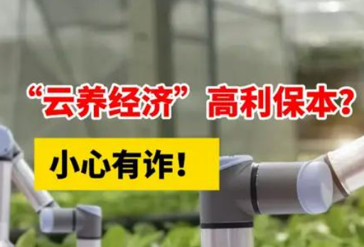 警惕！套著“云養經濟”外殼的非法集資行為