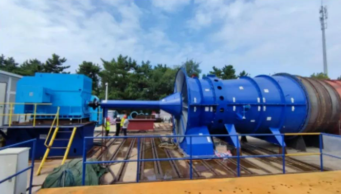 國內首臺超大功率井下礦用軸流風機投運