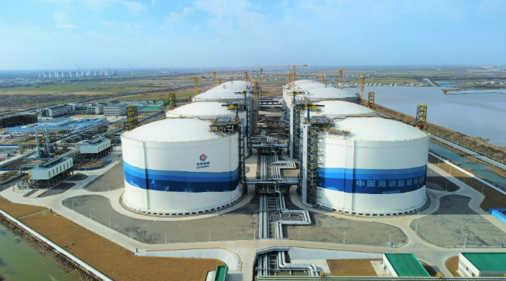 中國海油鹽城“綠能港”LNG接卸量突破700萬噸