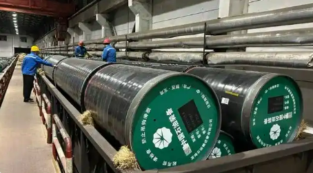寶石管業為我國最大的煤制天然氣外輸管道項目生產鋼管1.7萬余噸
