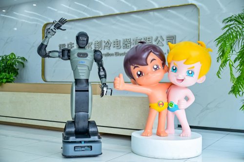 新時達人形機器人新達“入職”海爾工廠，機器人真的開始進廠打工了？