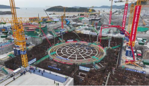 中廣核浙江三澳核電項目3號機組主體工程開工