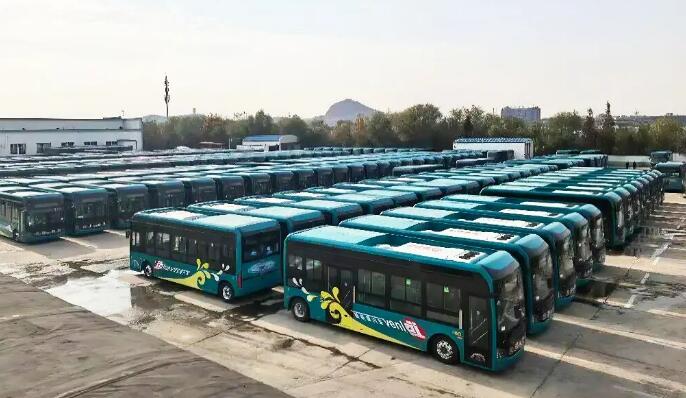 安凱300臺新能源客車批量交付大連交運集團