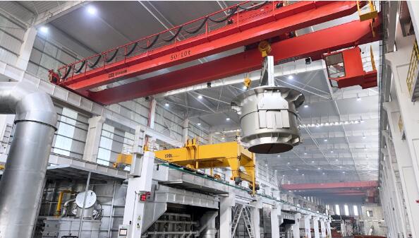 中鋁集團循環經濟扁錠線擴能項目正式投產