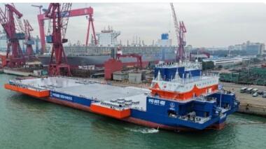 “領航者”海上火箭回收平臺成功交付