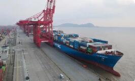 “錢凱—上海”海運航線進出口貨值突破50億元