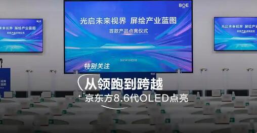 中國首條第8.6代AMOLED生產線提前點亮