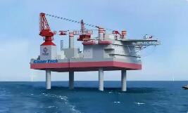 我國首座海上移動式多功能措施平臺“增產一號”下水