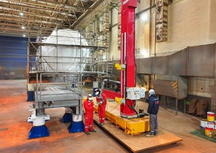 首套海洋油氣柔性智能噴涂系統投用