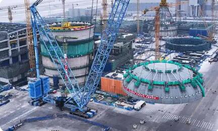 遼寧徐大堡核電項目1號機組從土建施工全面轉入安裝階段