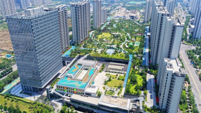西北首例運行地鐵場段上蓋TOD綜合開發項目 中建·軌交·山海境一期交付