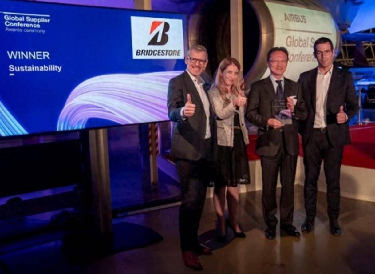 普利司通榮獲空中客車“可持續發展獎”