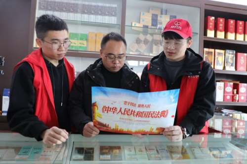 同譜法治文明曲，商家普法進行時