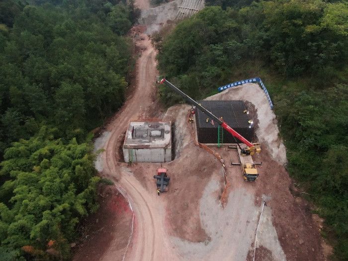 中交路建兩江新區-長壽區快速通道項目主線15號橋首個承臺順利澆筑