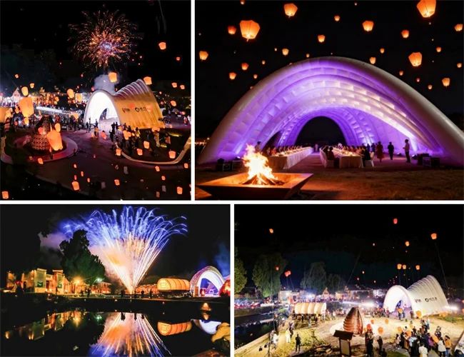 氣肋氣膜還能這么玩？音樂節、煙花秀……解鎖新文旅新體驗！